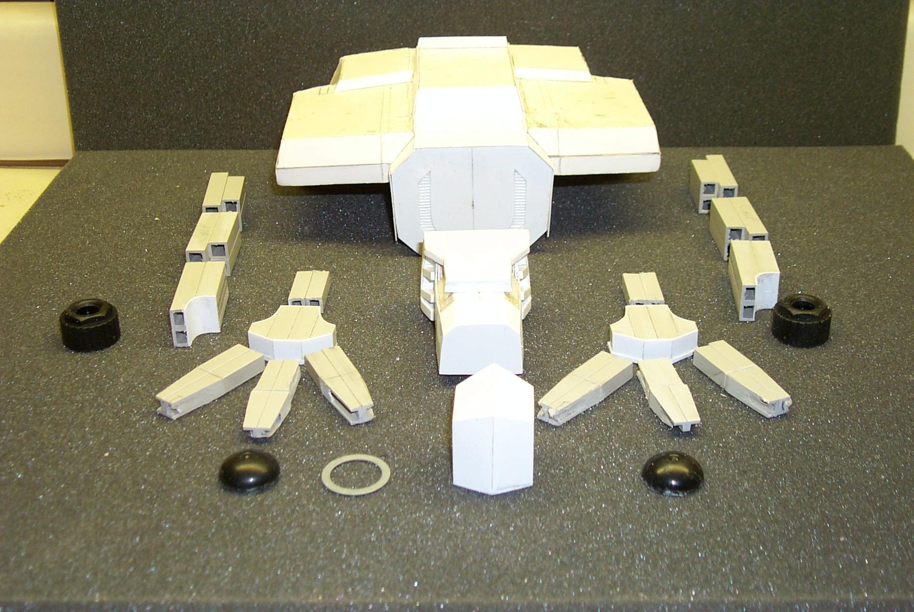 Next the body and leg segments, yes I know the toes are too long