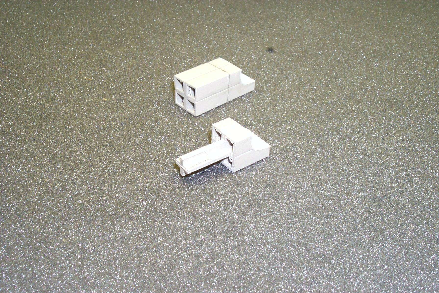 The ankle piece as it was cut down to receive the cylindrical shock absorber assembly