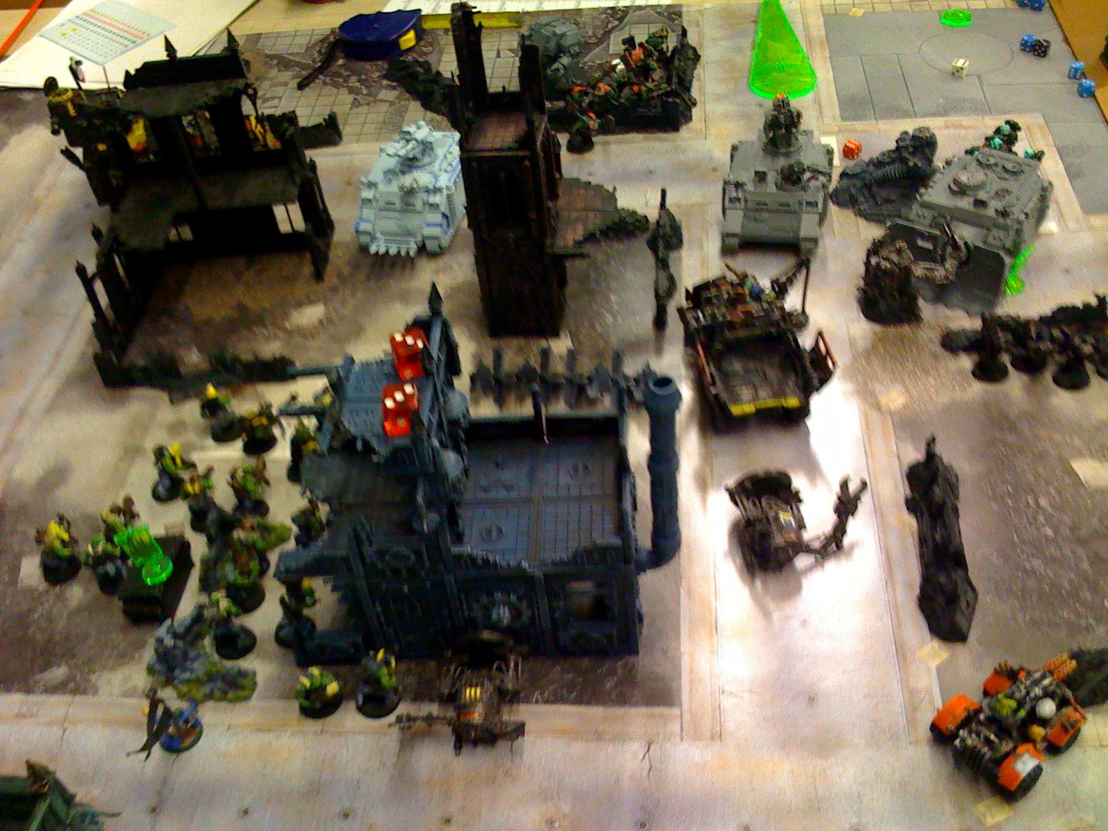 Battle, Battle Report, Orks, Space Marines
