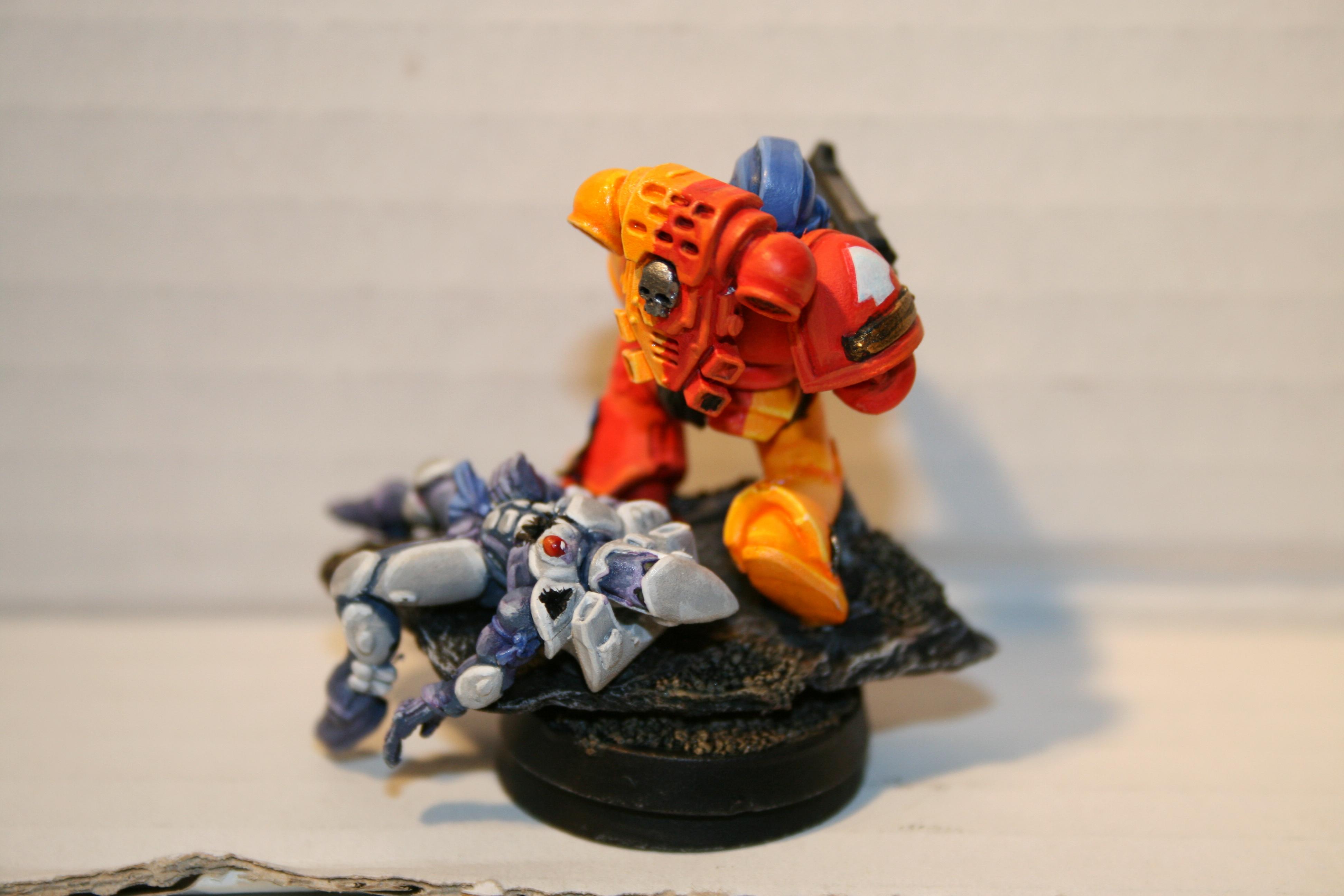 Base, Space Marines, space marine with eldar victim rear 