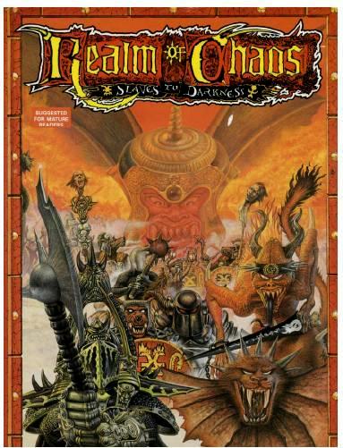 Artwork, Chaos, Copyright Games Workshop, Realms Of Chaos, Retro Review, Rogue Trader, Slaves To Darkness