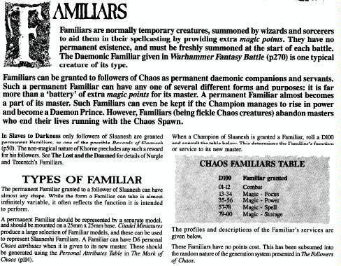 Artwork, Chaos, Copyright Games Workshop, Retro Review