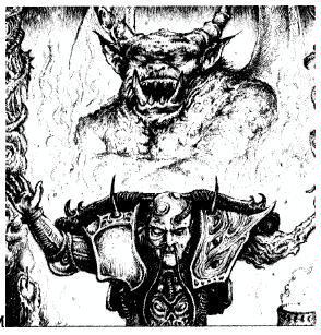 Artwork, Chaos, Chaos Lord, Copyright Games Workshop, Daemons, Retro Review, Rogue Trader