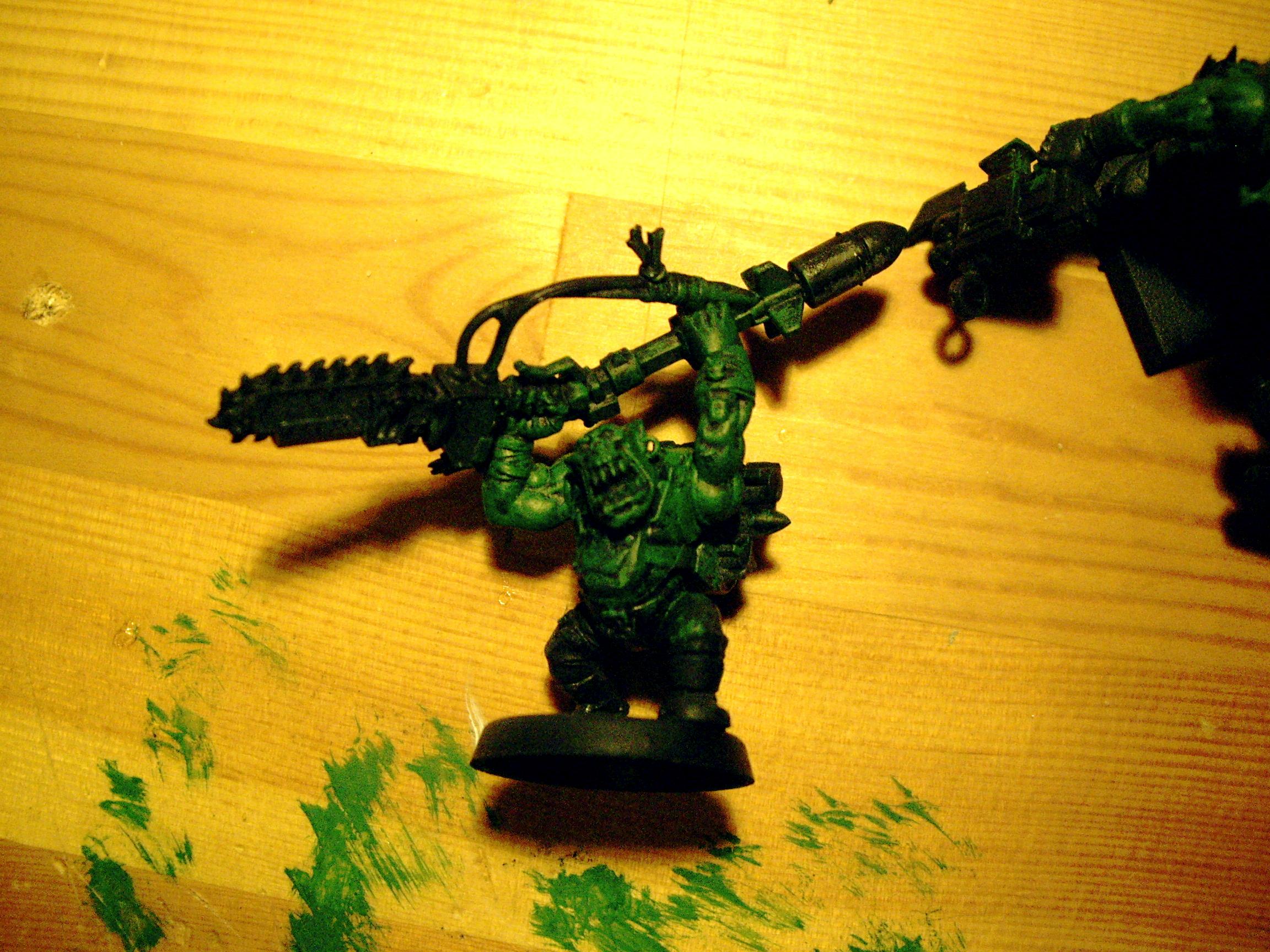 Orks, 1st drybrush layer