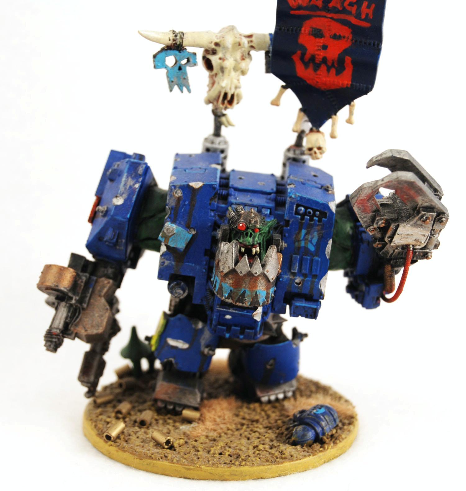 Boss, Deathskulls, Dreadnought, Ghazghkull Thraka, Mega Armor, Orks, Waaagh, Warboss, Warhammer 40,000