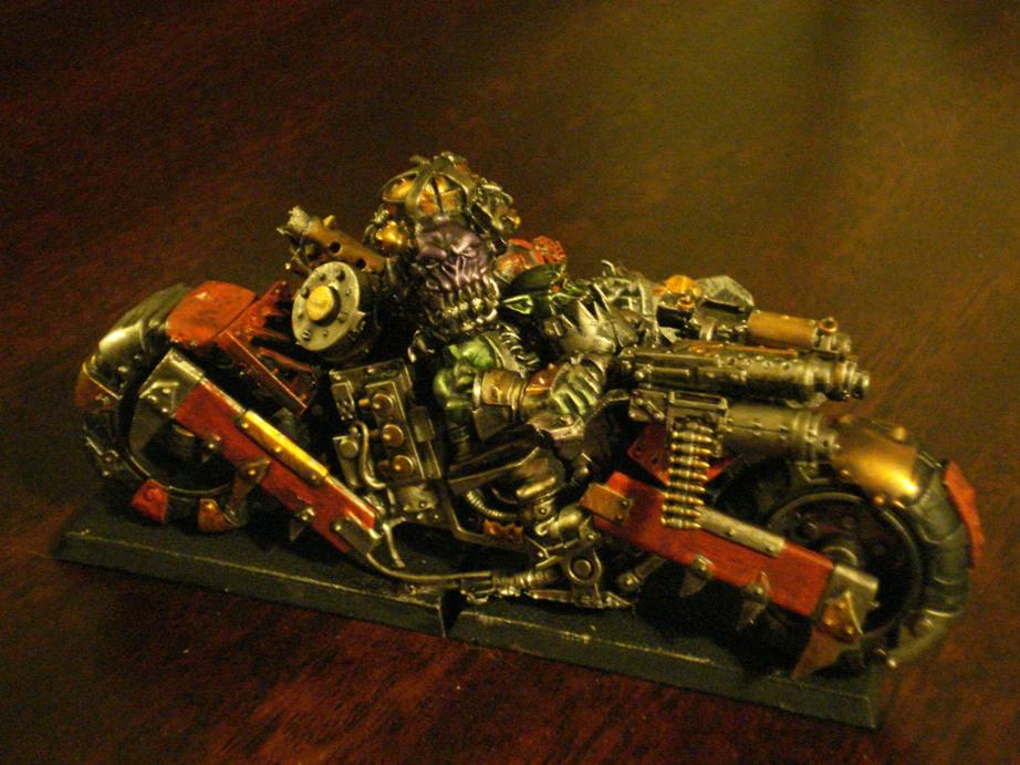 Ork Biker Boss Warboss, Ork. Bike. Warboss