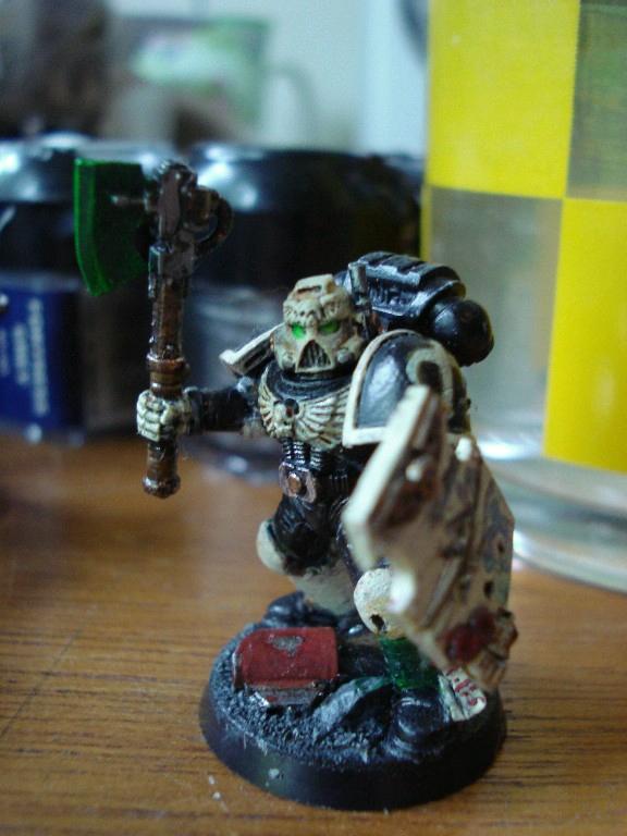Space Marines, Veteran - Power Axe, Shield