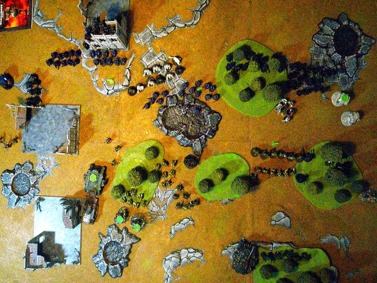 Battle Report, Chaos Space Marines, Crimson Fists, Plague Marines, Space Marines, Warhammer 40,000