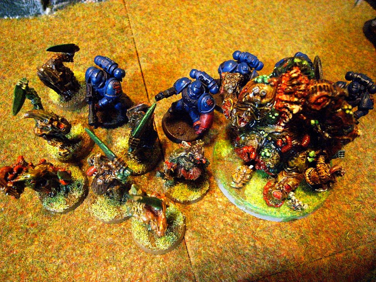 Battle Report, Chaos Space Marines, Crimson Fists, Plague Marines, Space Marines, Warhammer 40,000