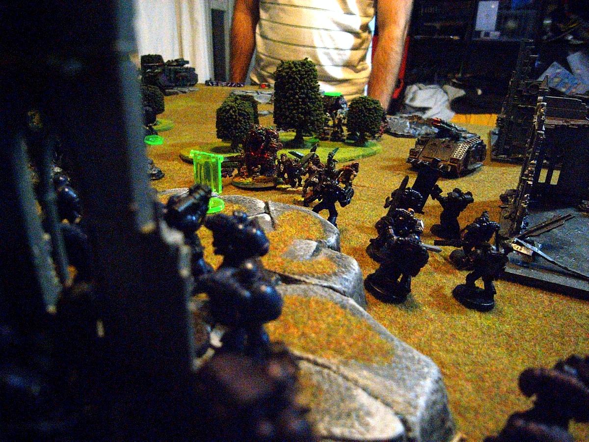Battle Report, Chaos Space Marines, Crimson Fists, Plague Marines, Space Marines, Warhammer 40,000