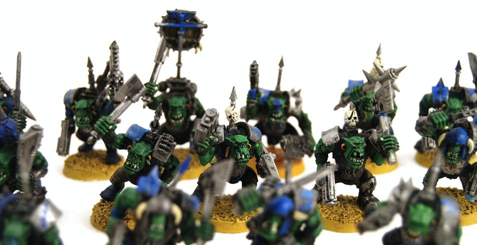 Bosspole, Conversion, Deathskulls, Looted, Orcs, Orks, Skarboyz, Waaagh, Warhammer 40,000