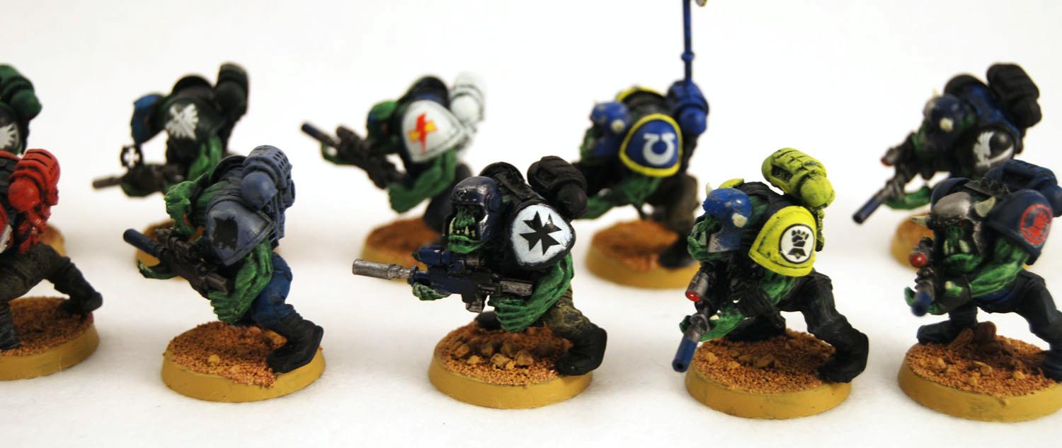 Boy, Conversion, Deathskulls, Lootaz, Looted, Orks, Space Marines, Waaagh, Warhammer 40,000