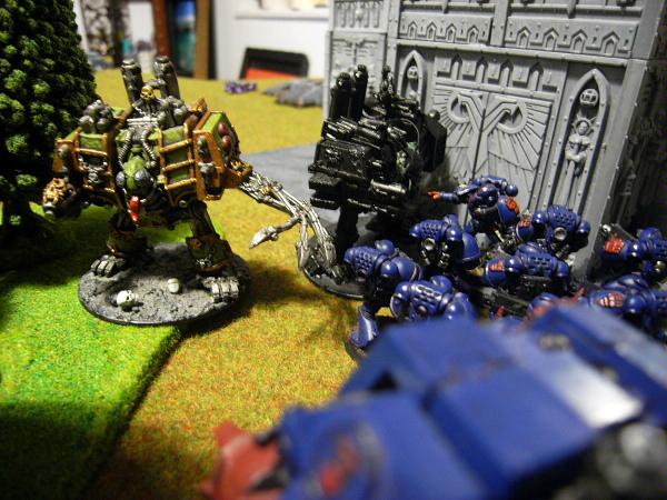 Battle Report, Chaos Space Marines, Crimson Fists, Dreadnought, Nurgle