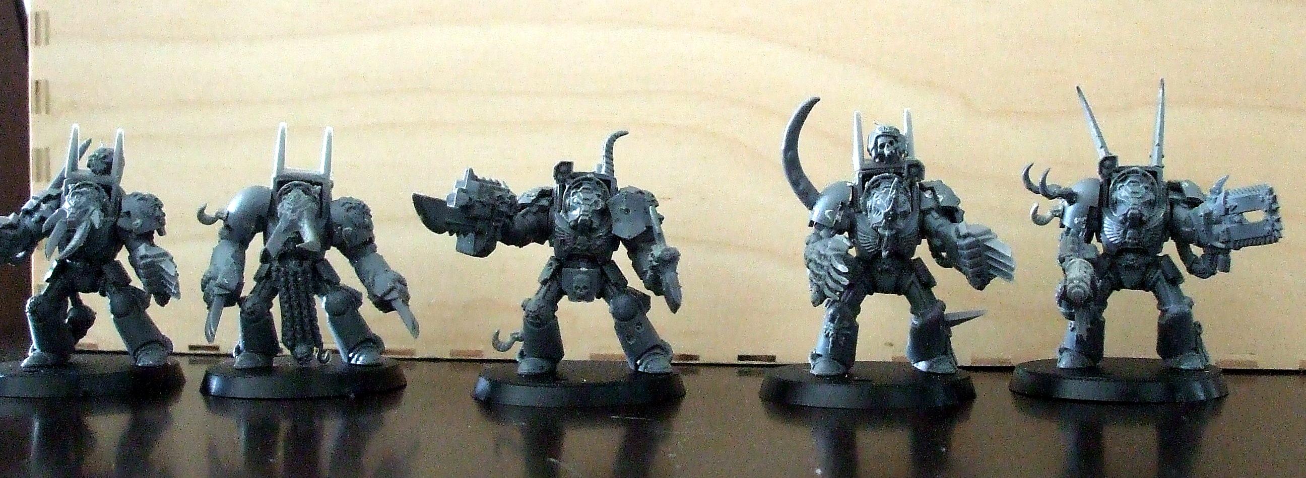 Chaos Space Marines, Khorne, Terminator Armor, Work In Progress