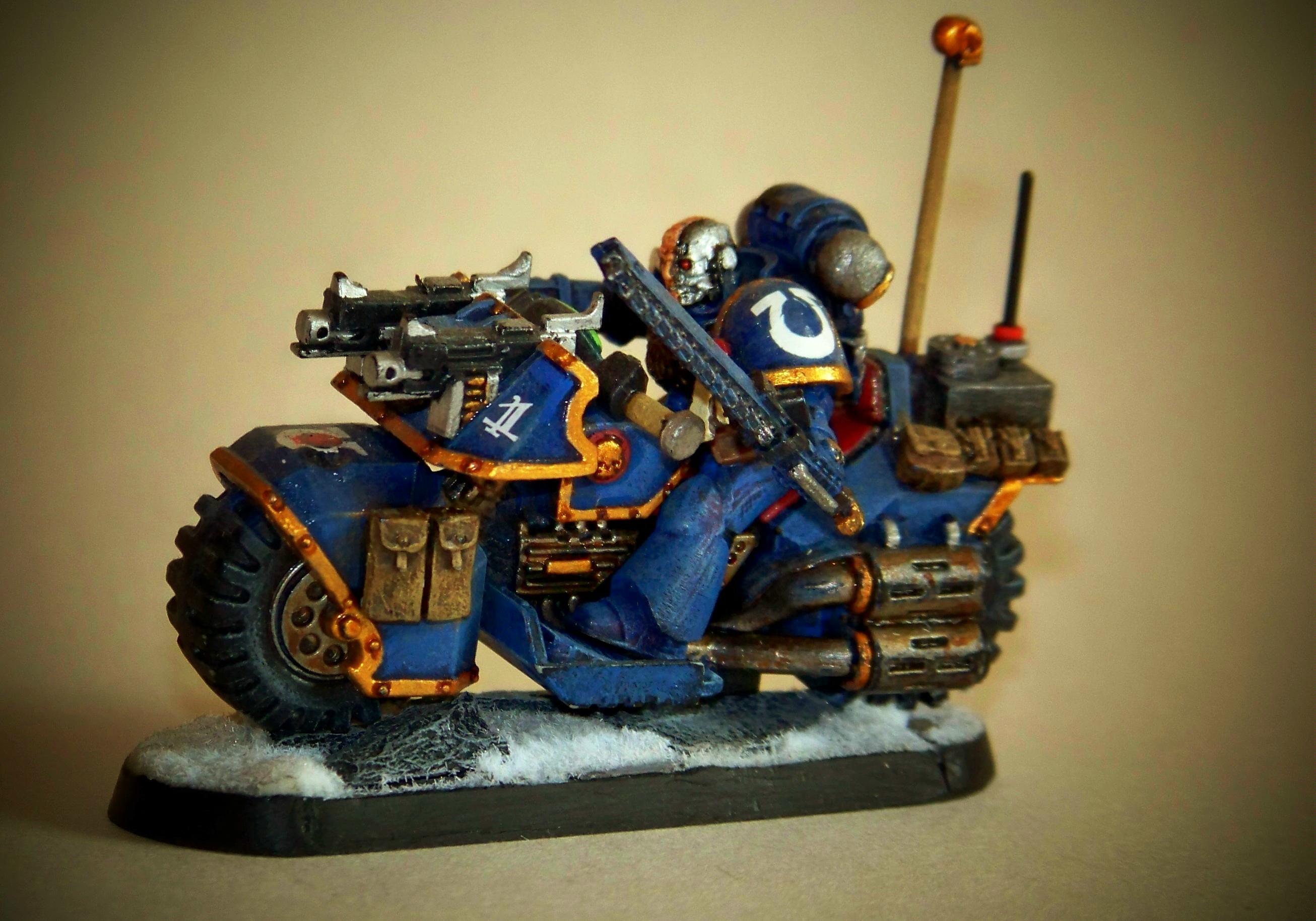 Bike, Clean, Space Marines, Ultramarines
