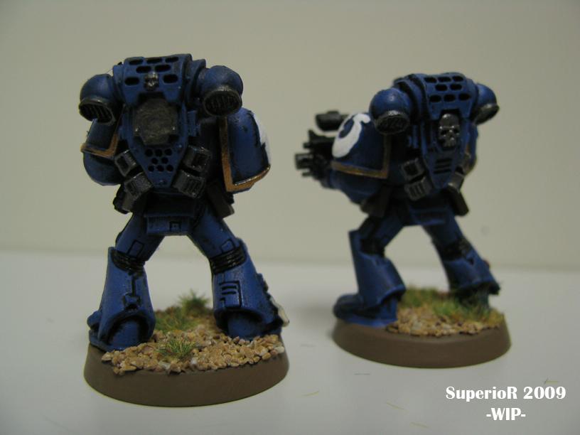 Space Marines, Superior, Tactical, Ultramarines, Work In Progress