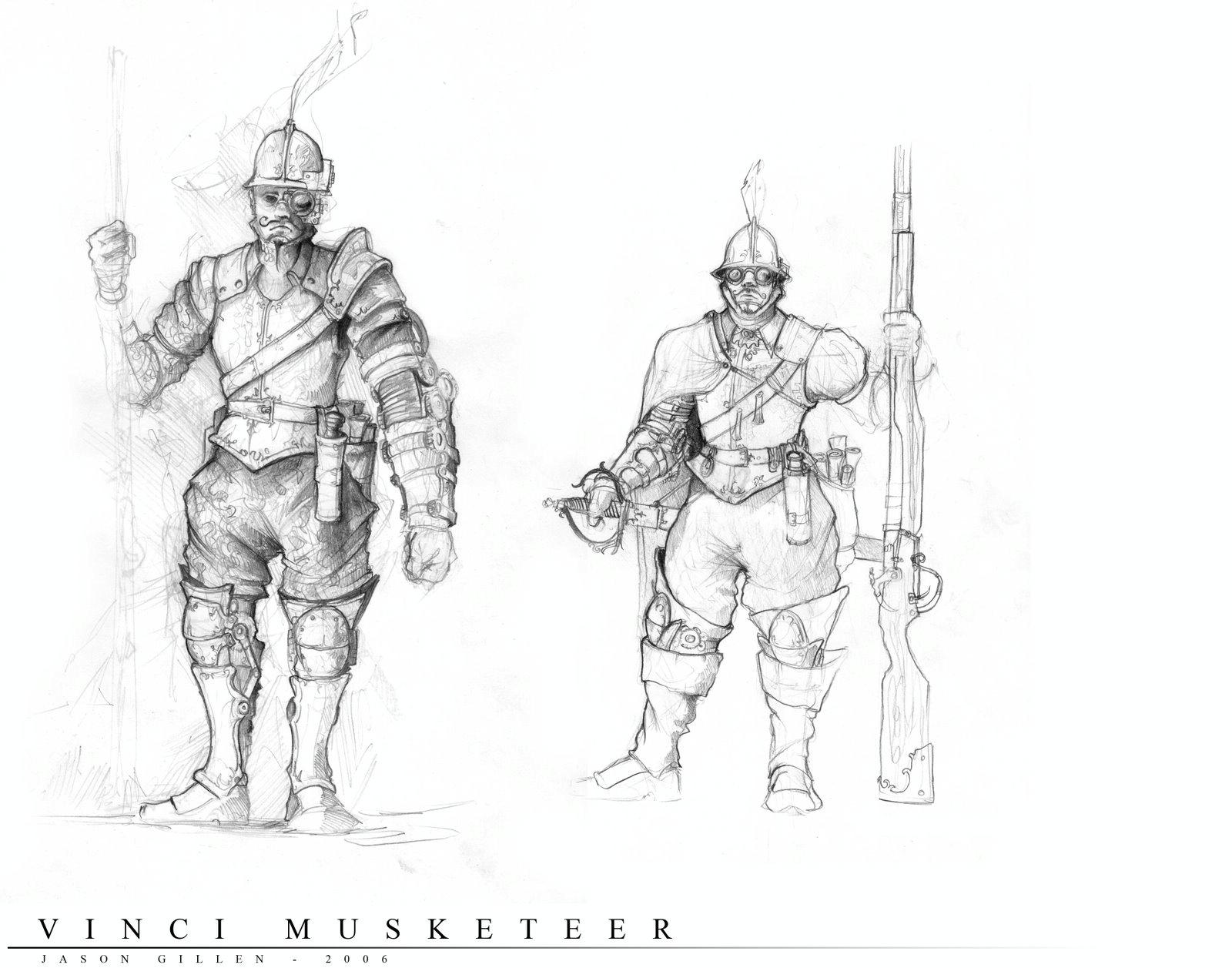 Empire, Handgunners, Steam Punk, Video Game, Vinci
