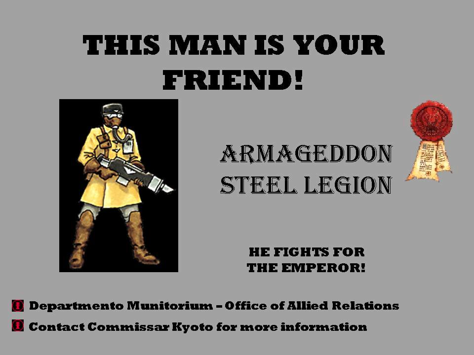 Humor, Imperial Guard, Poster, Steel Legion