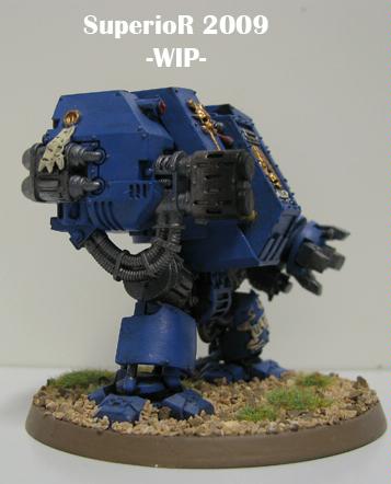 Dreadnought, Space Marines, Superior, Ultramarines, Work In Progress