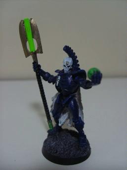 Necron with blue paint scheme