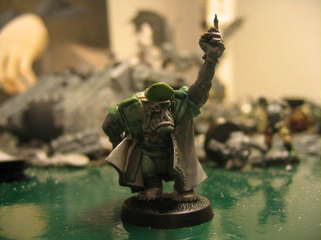 Commissar, Greenstuff, Orks, Warboss