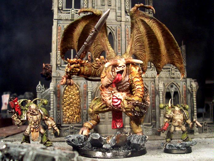 Chaos, Custom, Daemon Prince, Nurgle, Plague Marines, Ultraforge, Warhammer 40,000