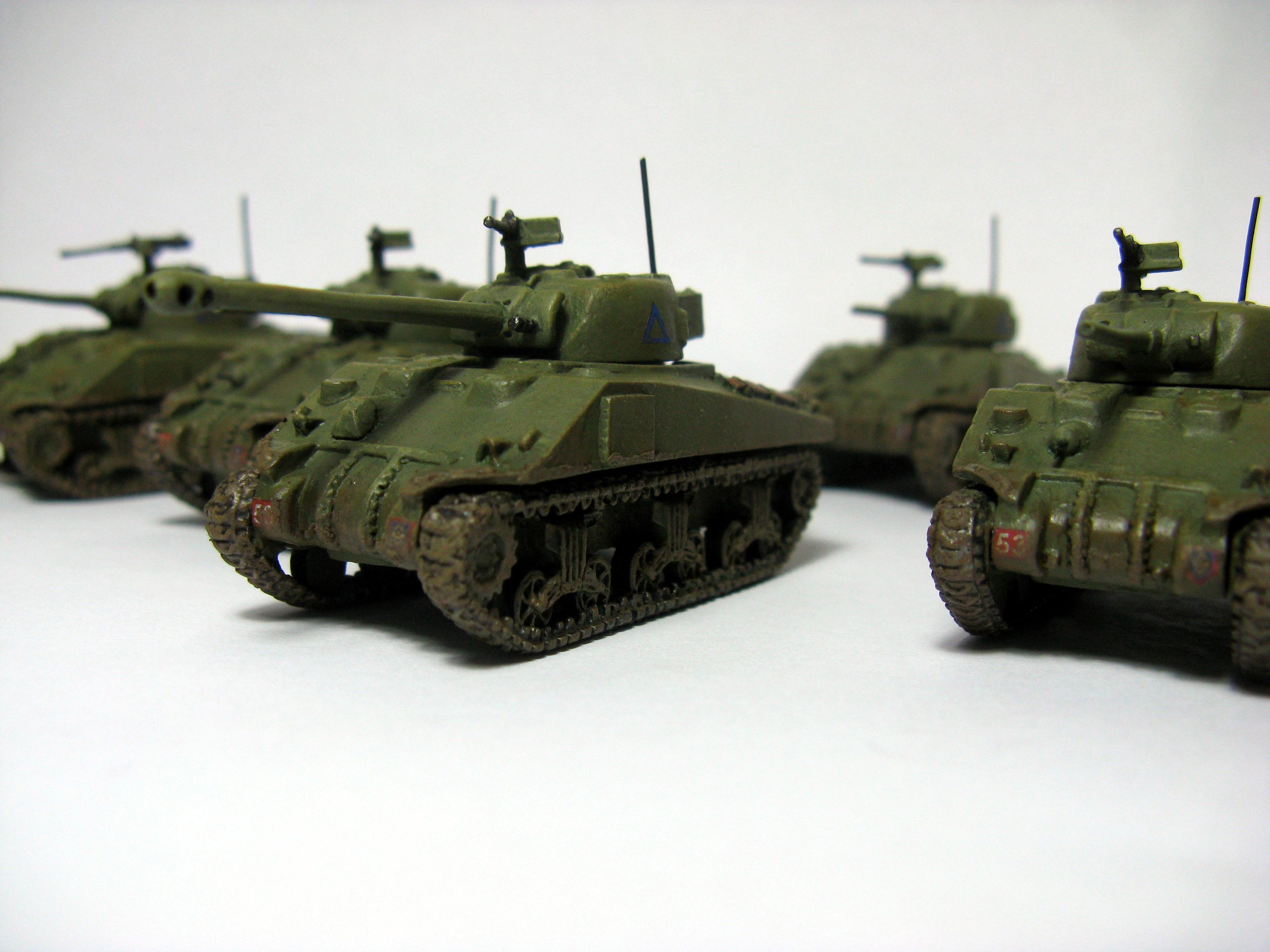 15mm, British, Flames Of War, Late War, Sherman Platoon, Tank