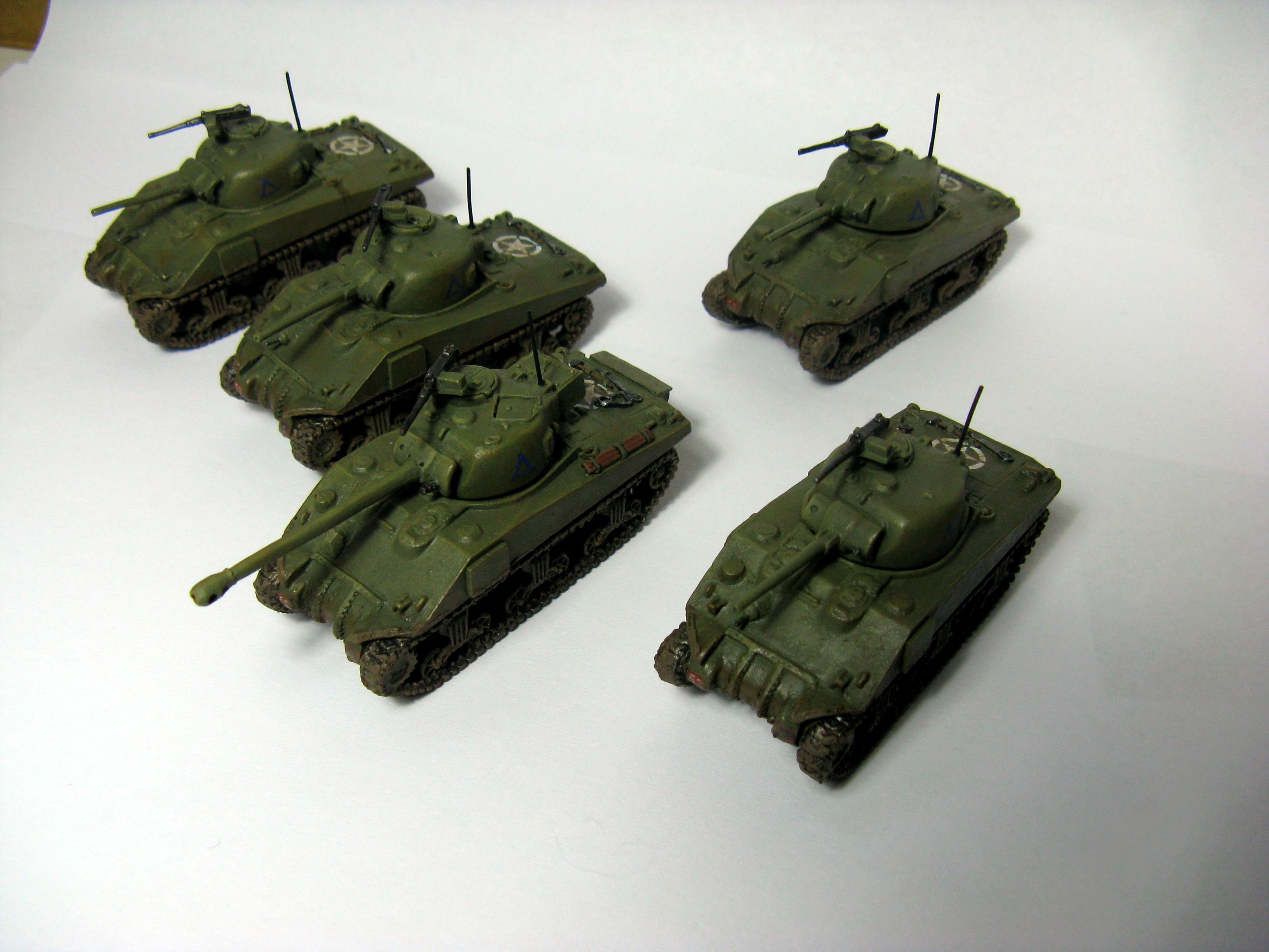 15mm, British, Flames Of War, Late War, Sherman Platoon, Tank