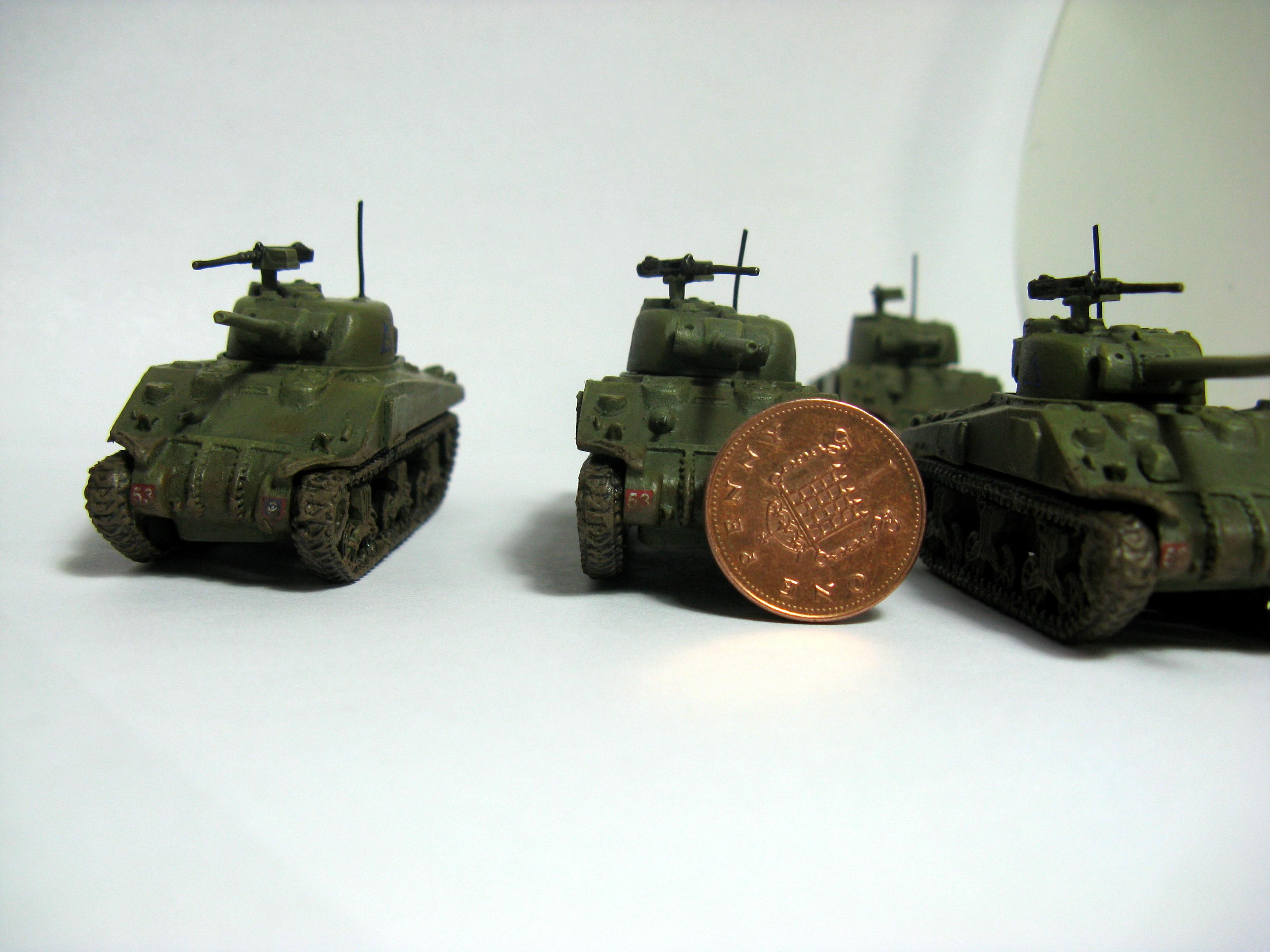 15mm, British, Flames Of War, Late War, Sherman Platoon, Tank