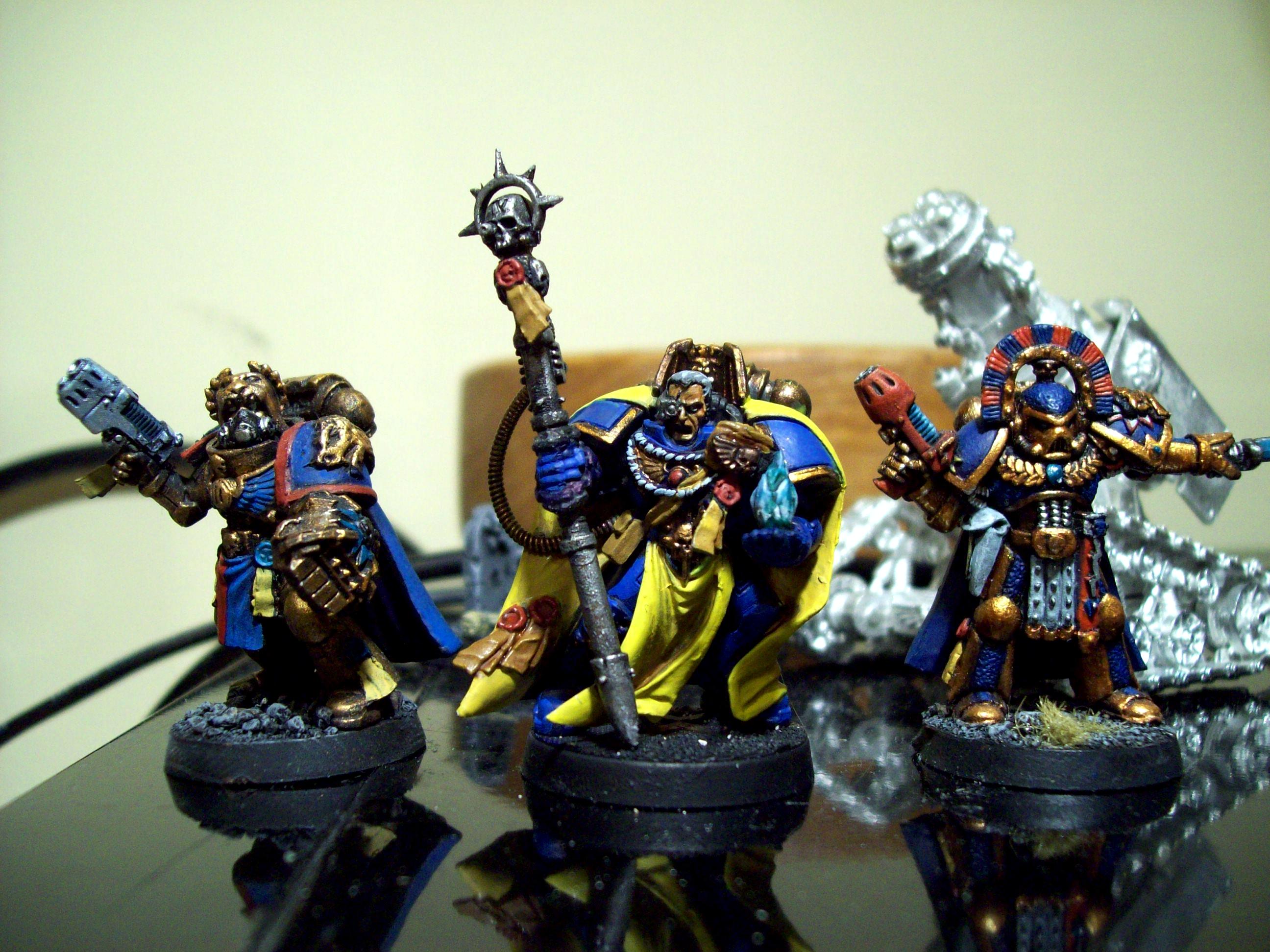 Captain, Celestial Lions, Conversion, Headquarters, Hqs, Librarian, Space Marines, Warhammer 40,000