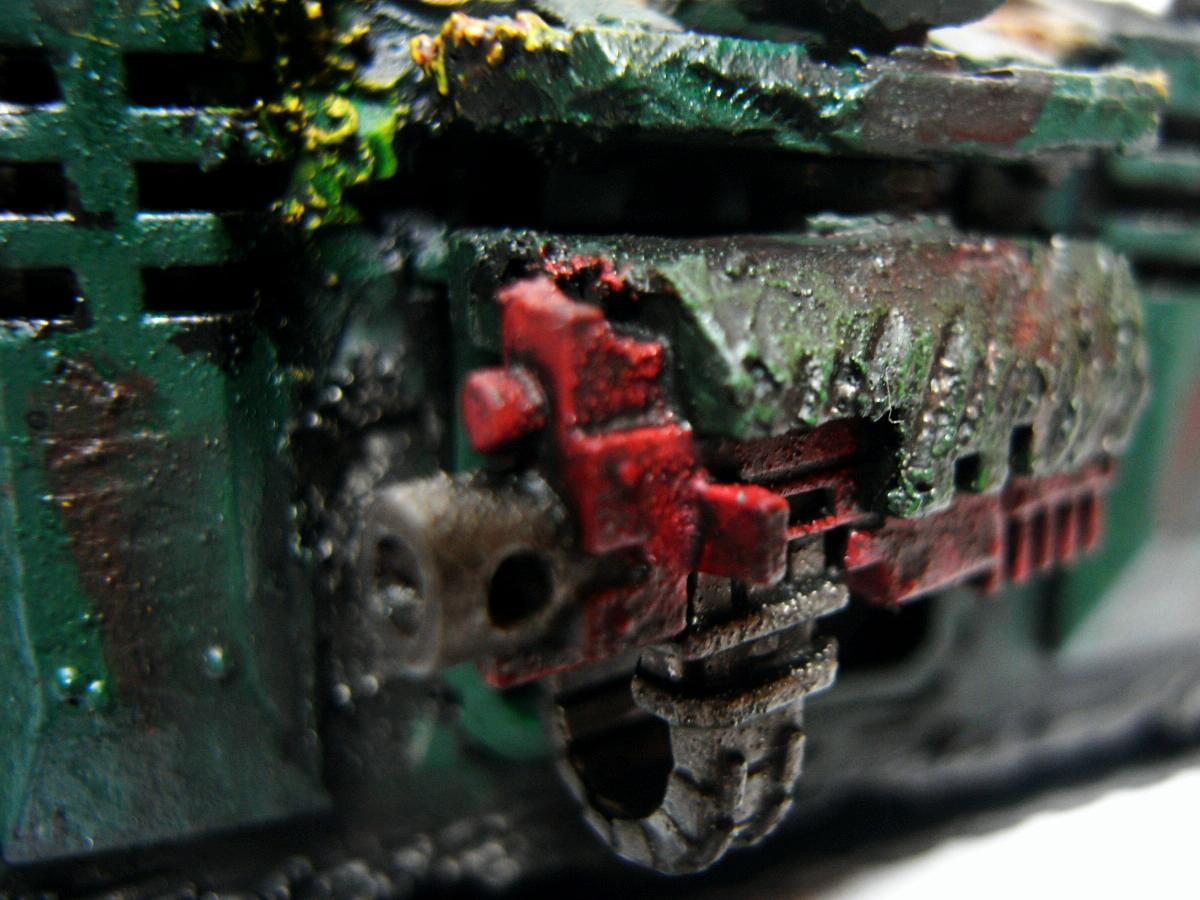 Autocannon, Chaos Space Marines, Heavy Bolter, Nurgle, Predator, Rough Coat, Warhammer 40,000