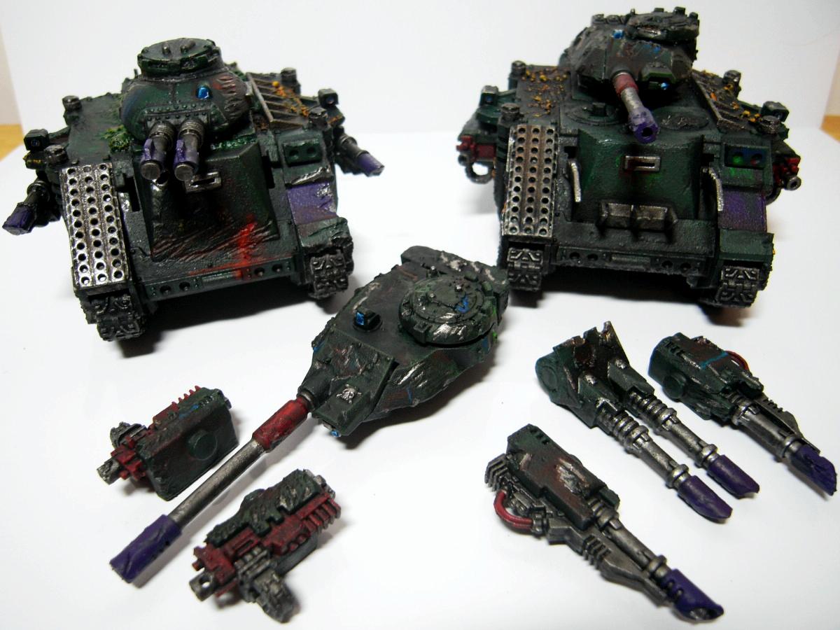 Autocannon, Chaos Space Marines, Heavy Bolter, Nurgle, Predator, Rough Coat, Warhammer 40,000