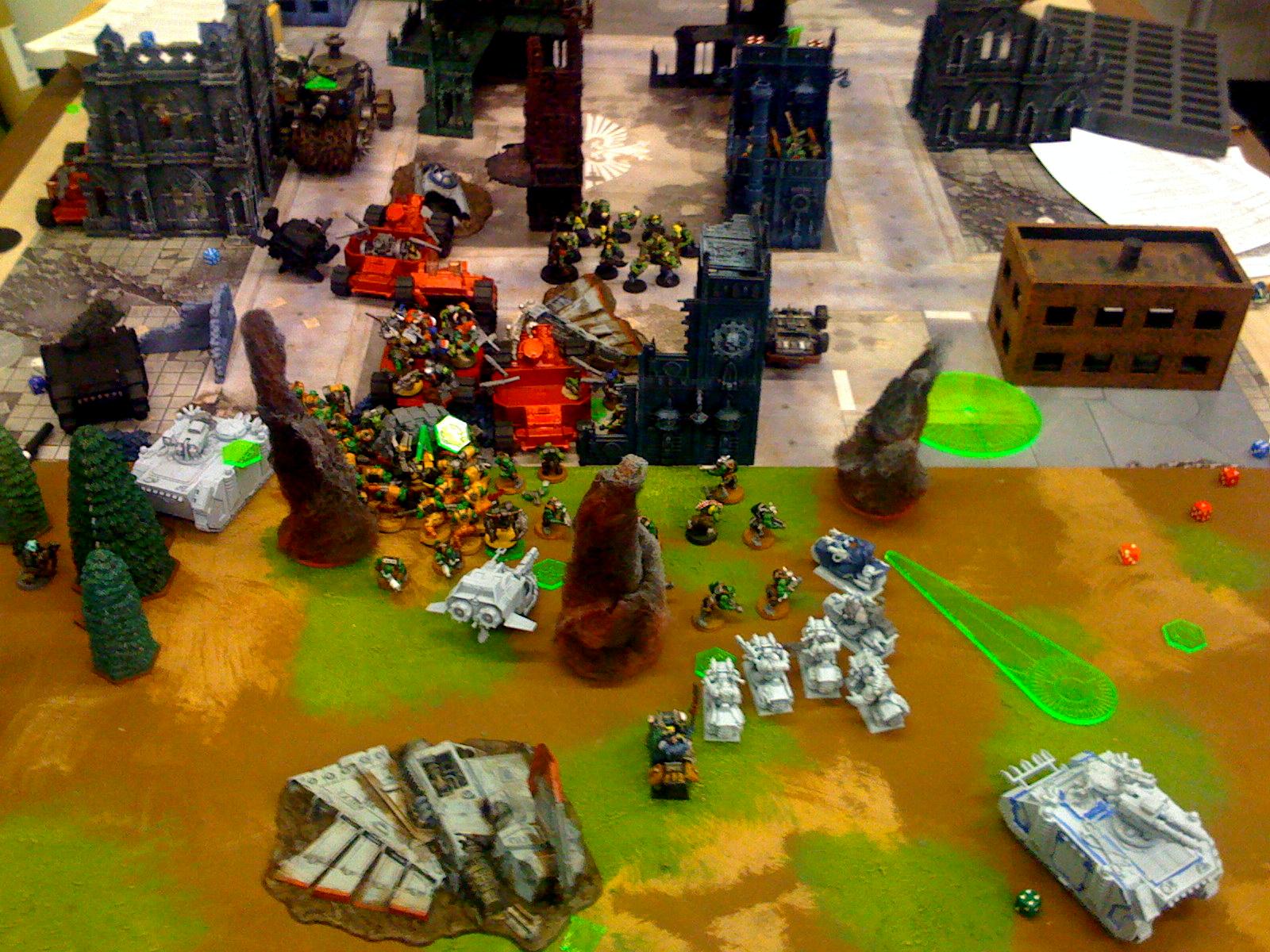 Apocalypse, Battle Report, Orks, Space Marines, Warhammer 40,000