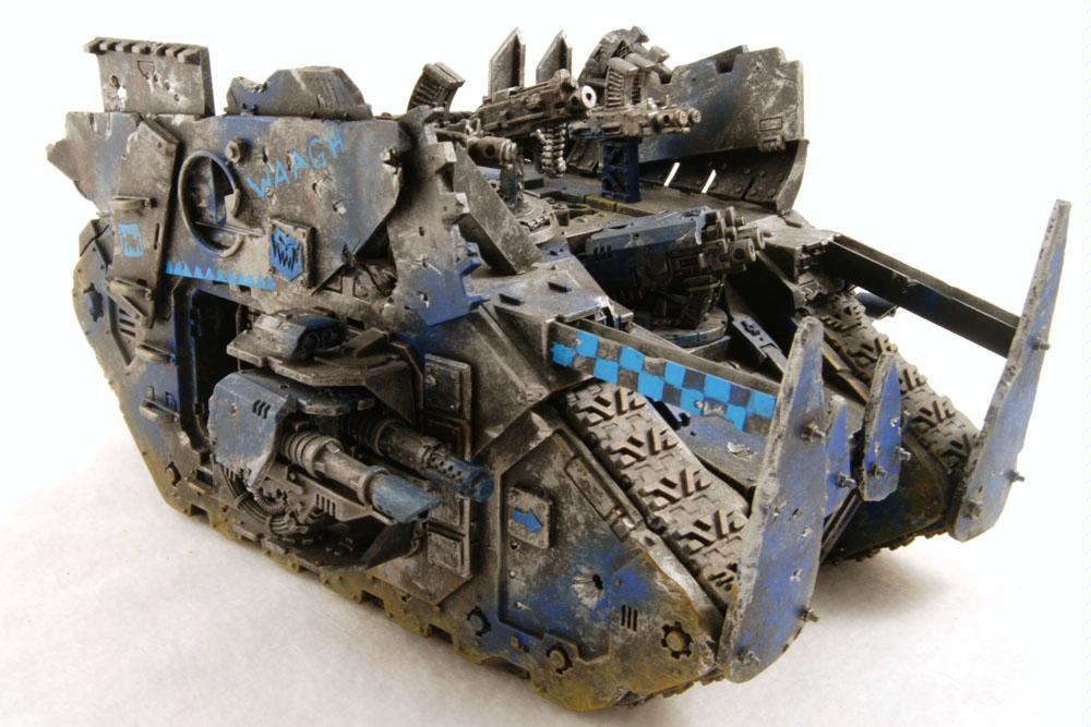 Battlewagon, Conversion, Deathskulls, Land Raider, Looted, Orks, Tank, Waaagh, Warboss, Warhammer 40,000