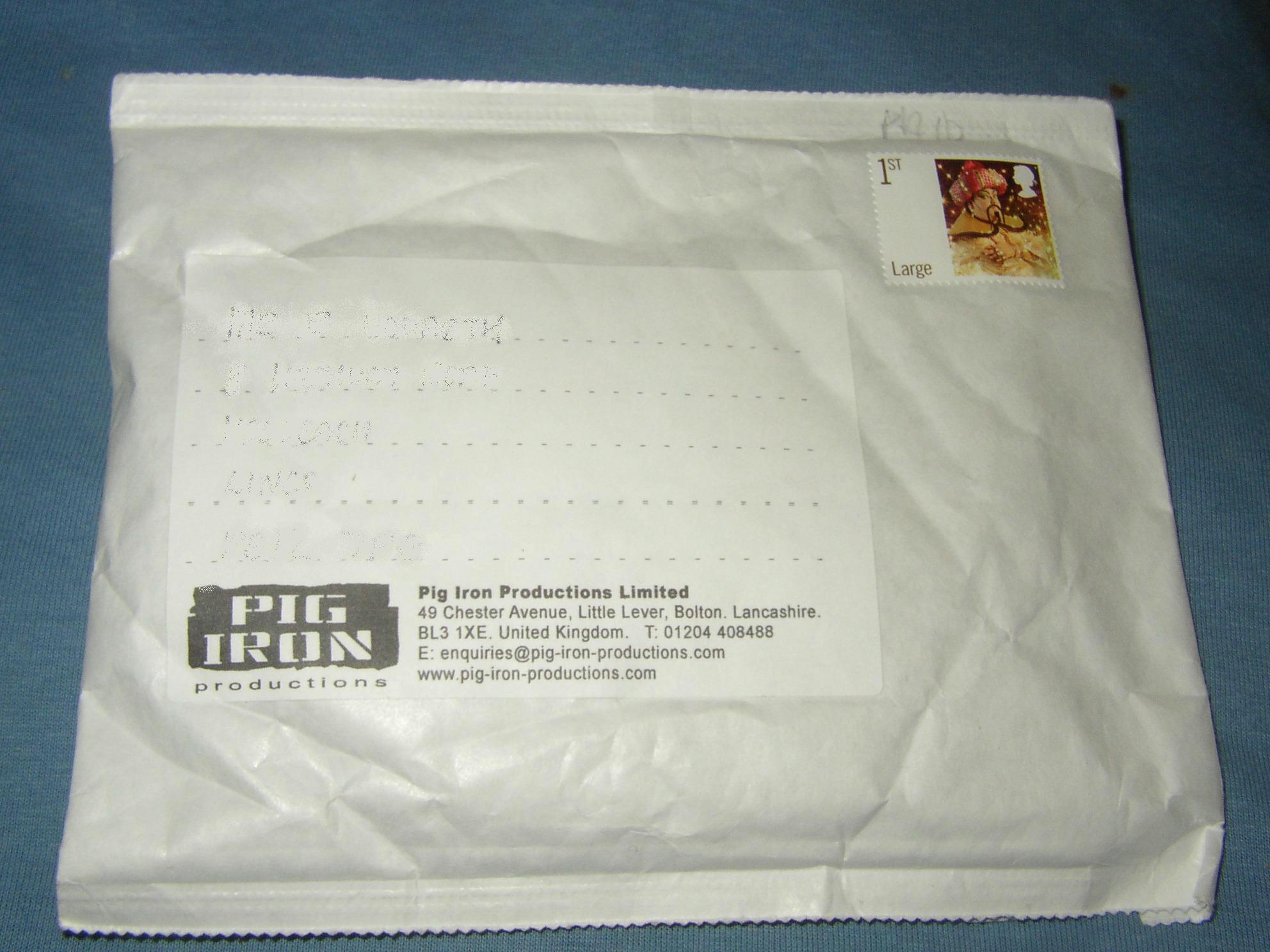 THis arrived in the posty