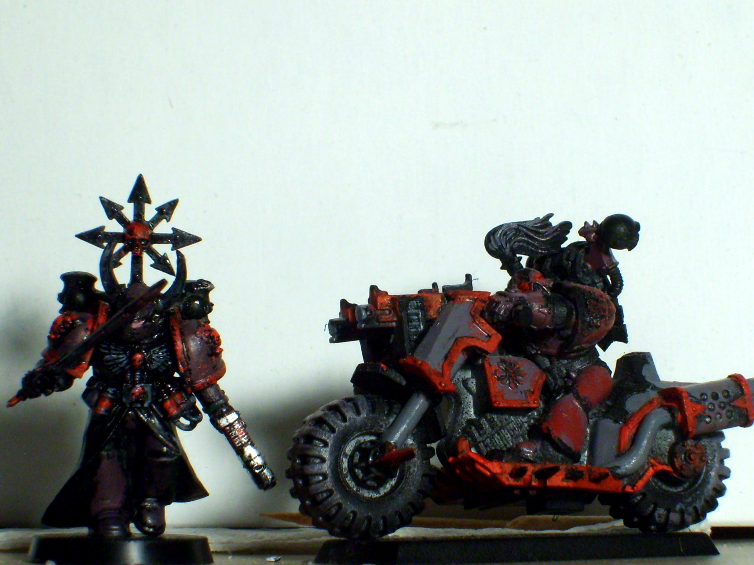 Chaos Space Marines, Chaos lord and biker