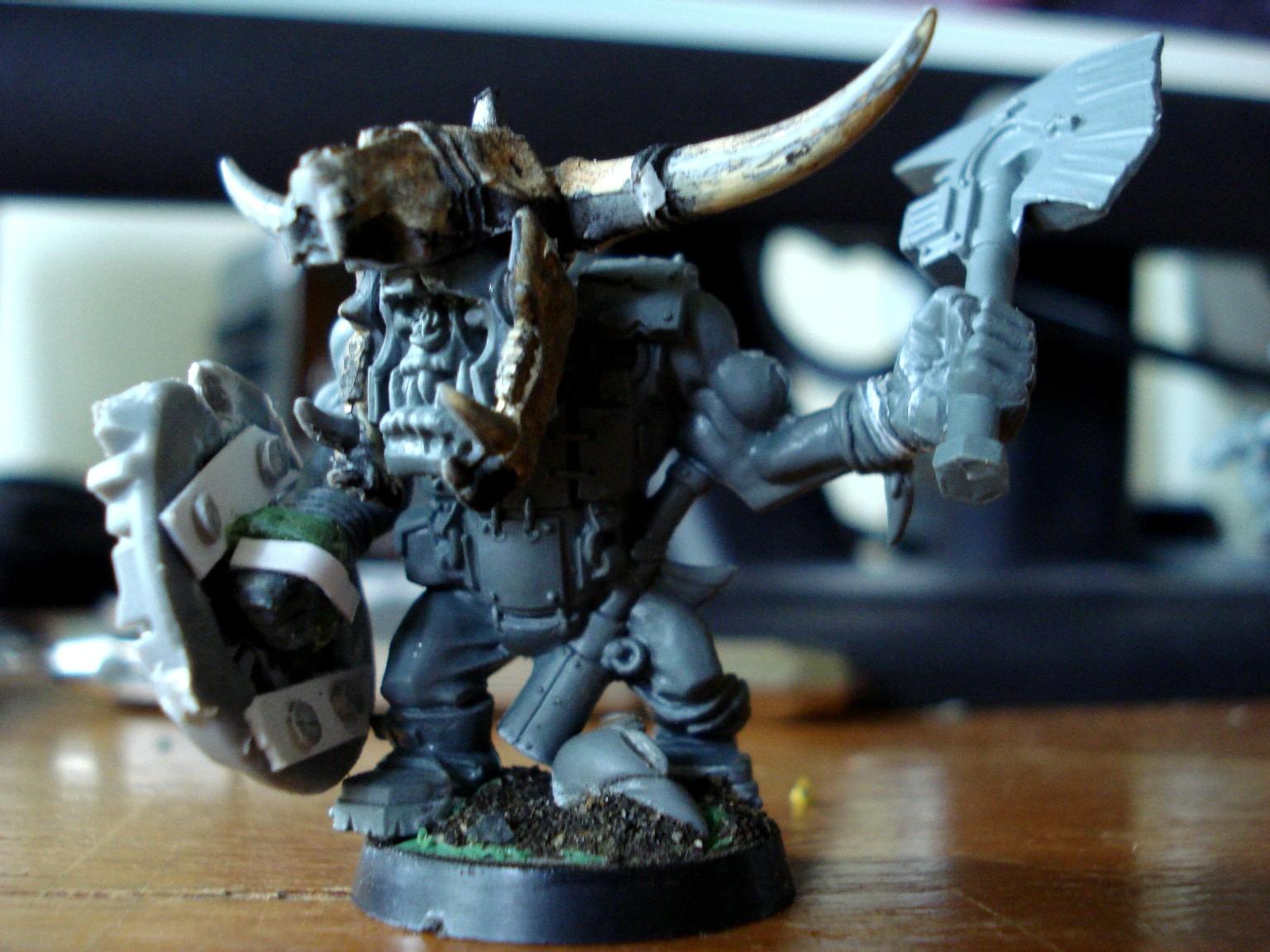 Ork Nob Conversion, Ork Nob w/Shield