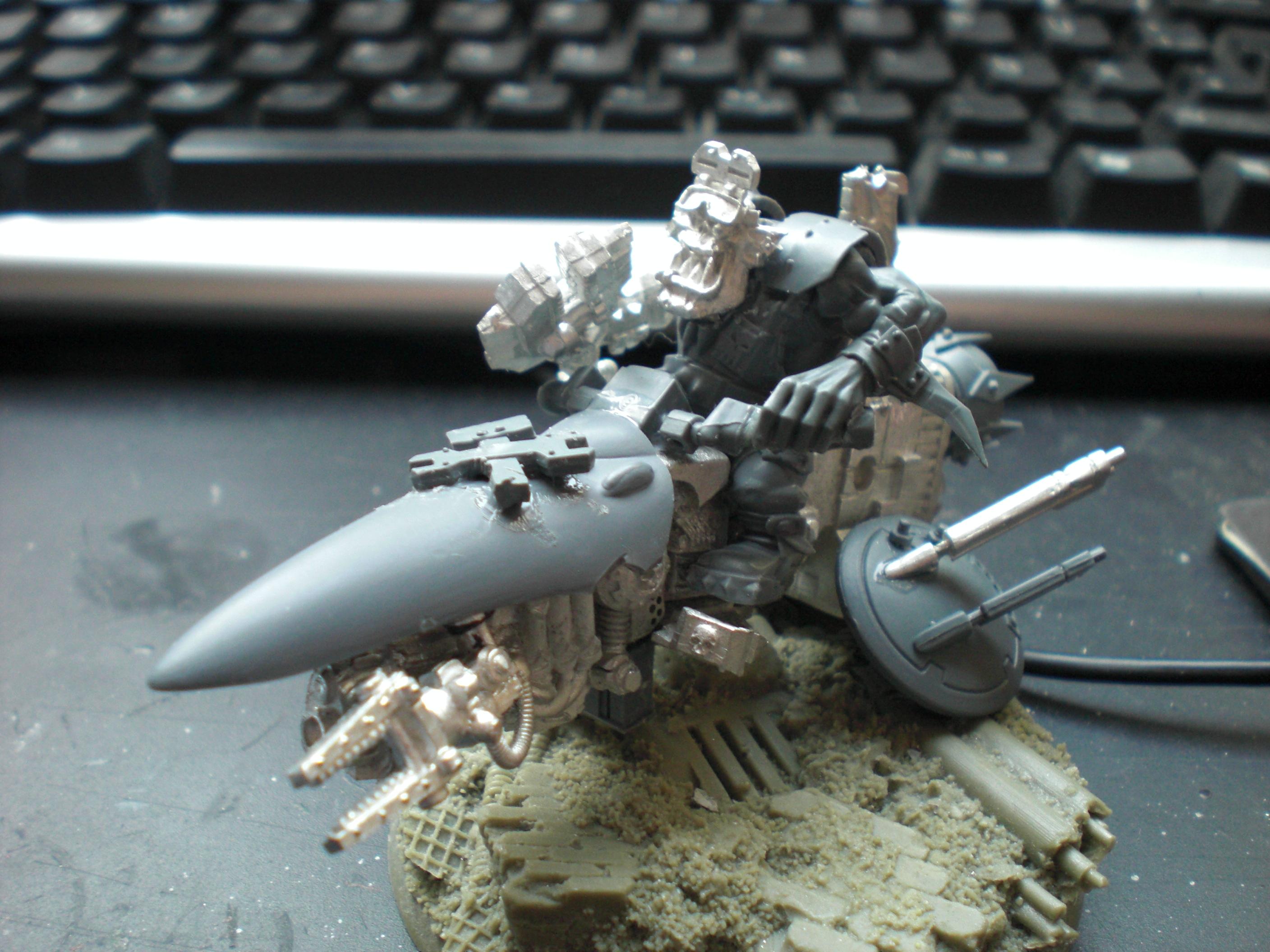 Battlewagon, Big Mek, Bike, Conversion, Eldar Abuse, Jetbike, Lootas, Nob, Orks, Speed Freaks, Work In Progress