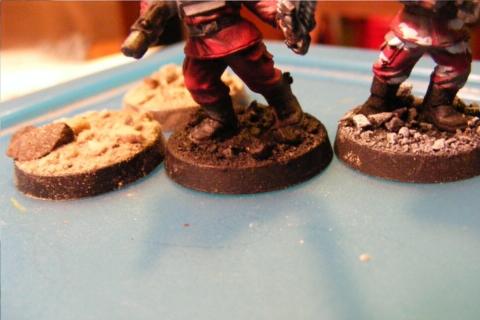 From materil on the base, to washed black, to what its like when its done