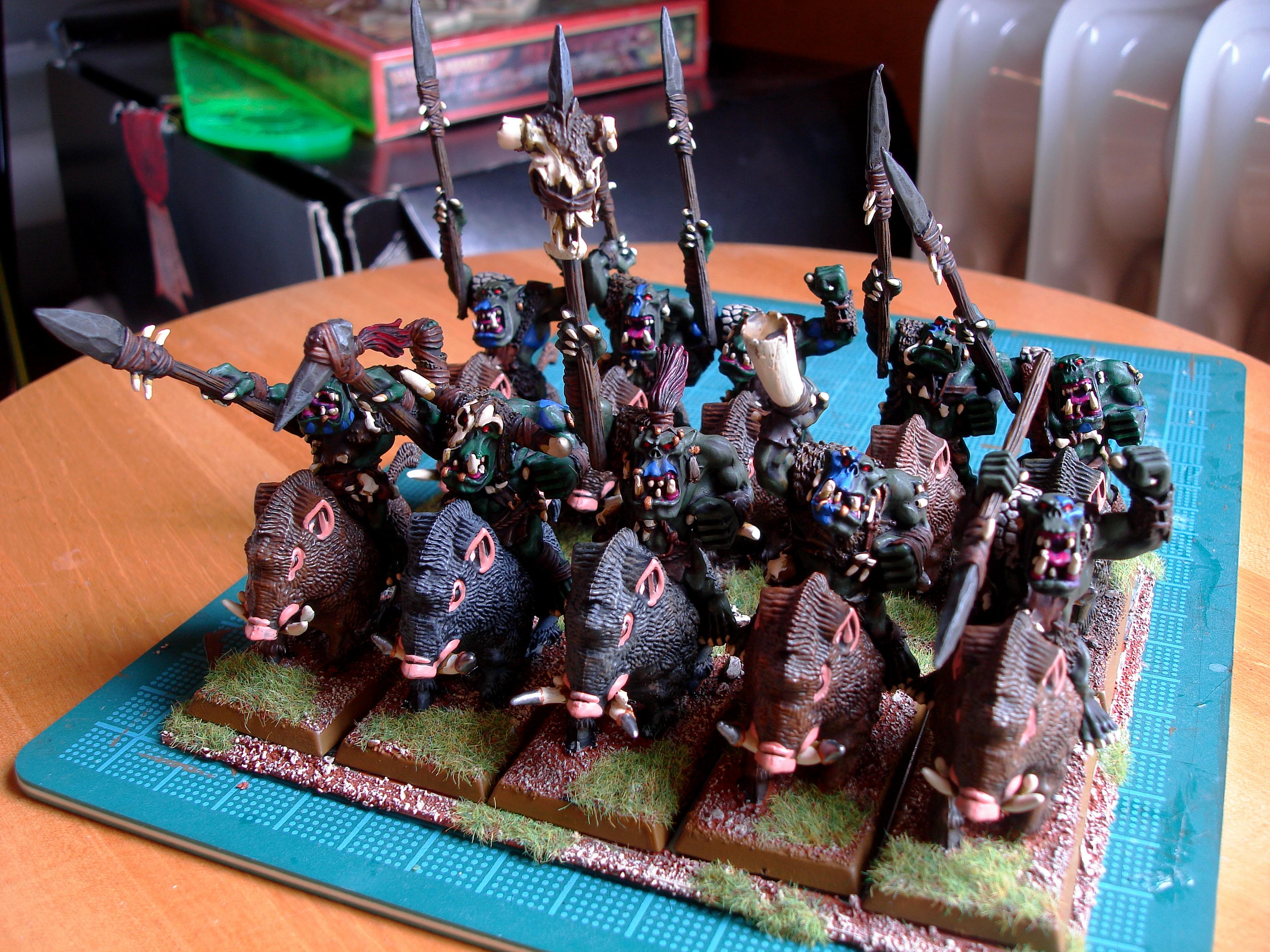 Boarboyz, Cavalry, Orks, Warhammer Fantasy