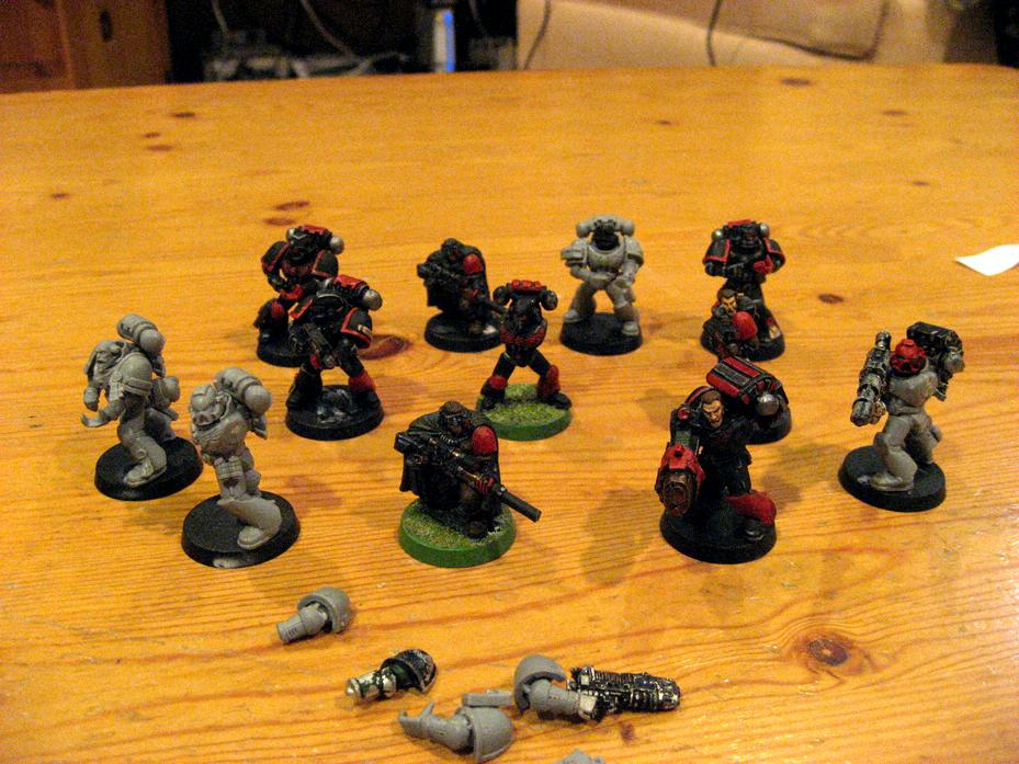 My Space Marine Chapter in all its glory... (wip)