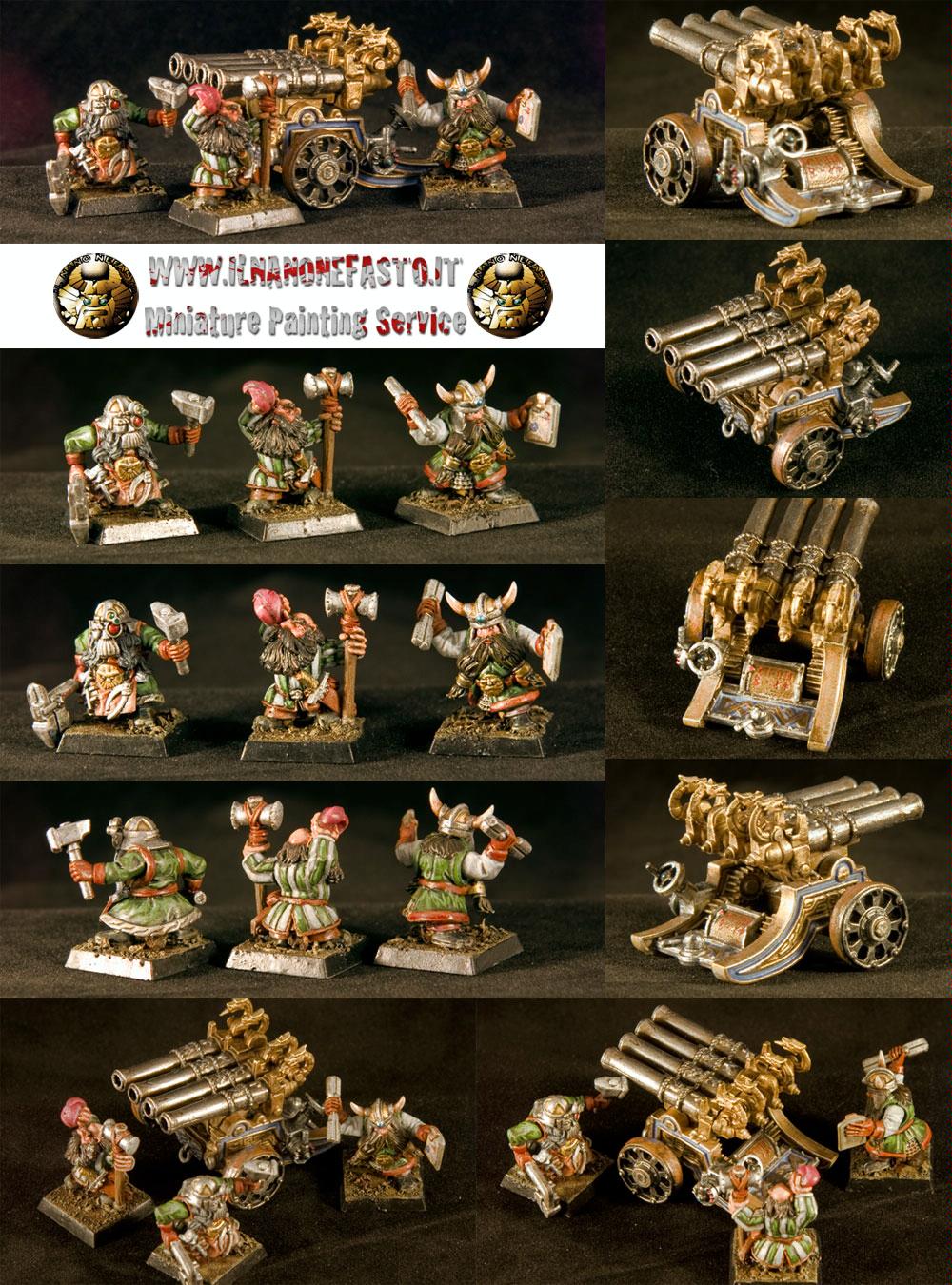 Cannon, Crew, Dwarves, Organ, Tzardauker, Warhammer Fantasy