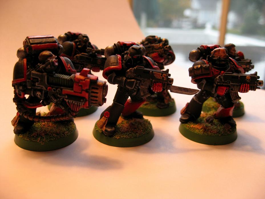 Black Templars, Bloody Fist, Crimson Fist, Space Marines, Squad, Warhammer 40,000