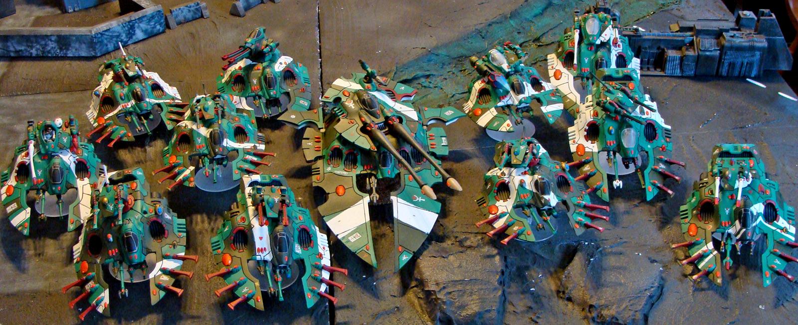 Biel Tan, Eldar, Falcon, Fire Prism, Kirasu, Skimmers, Warhammer 40,000, Wave Serpent