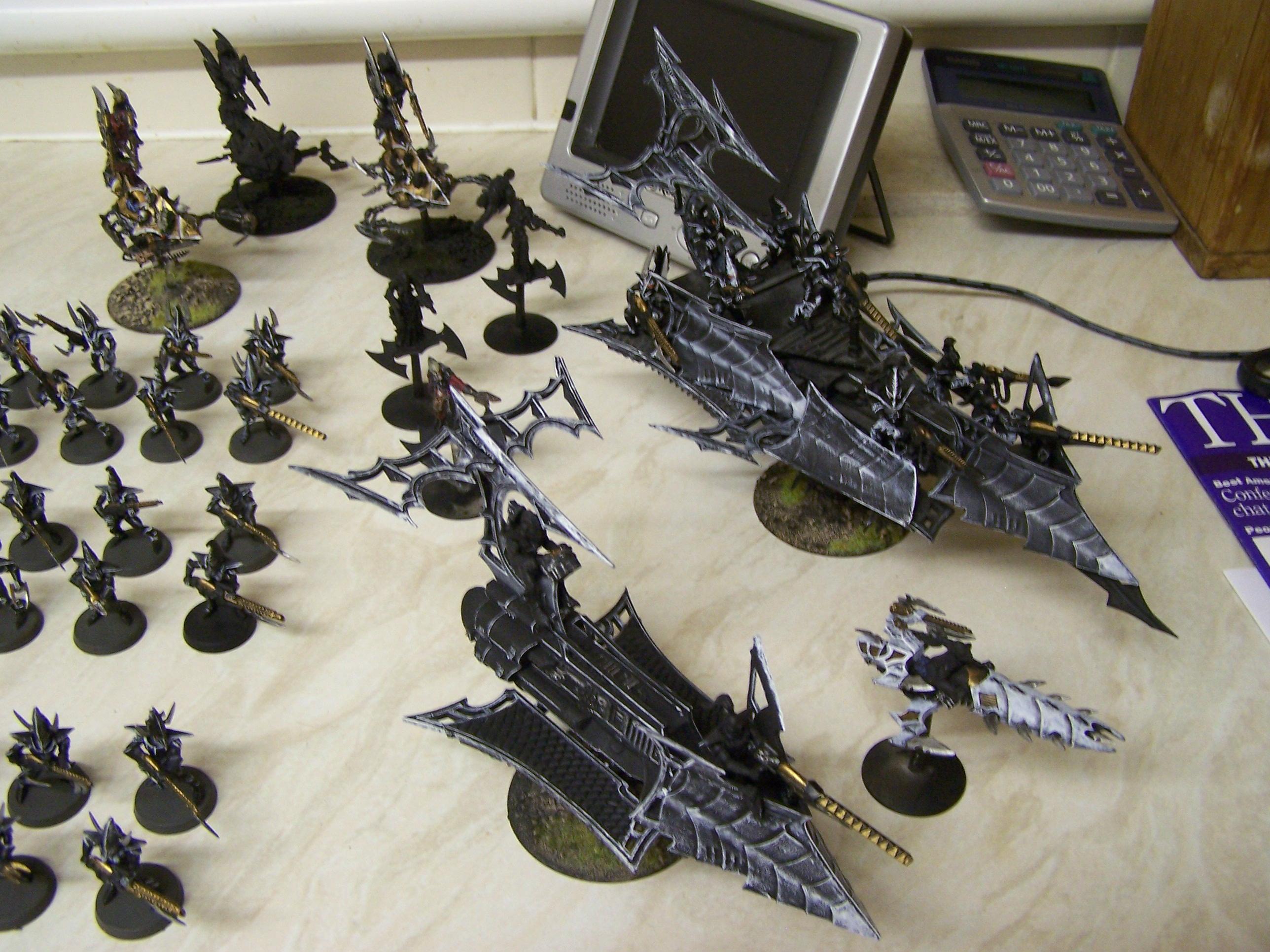 Big, Custom, Dark Eldar, Raider., Ravager, Scratch Build