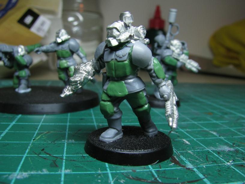 Carapace, Greenstuff, Imperial Guard, Storm Troopers