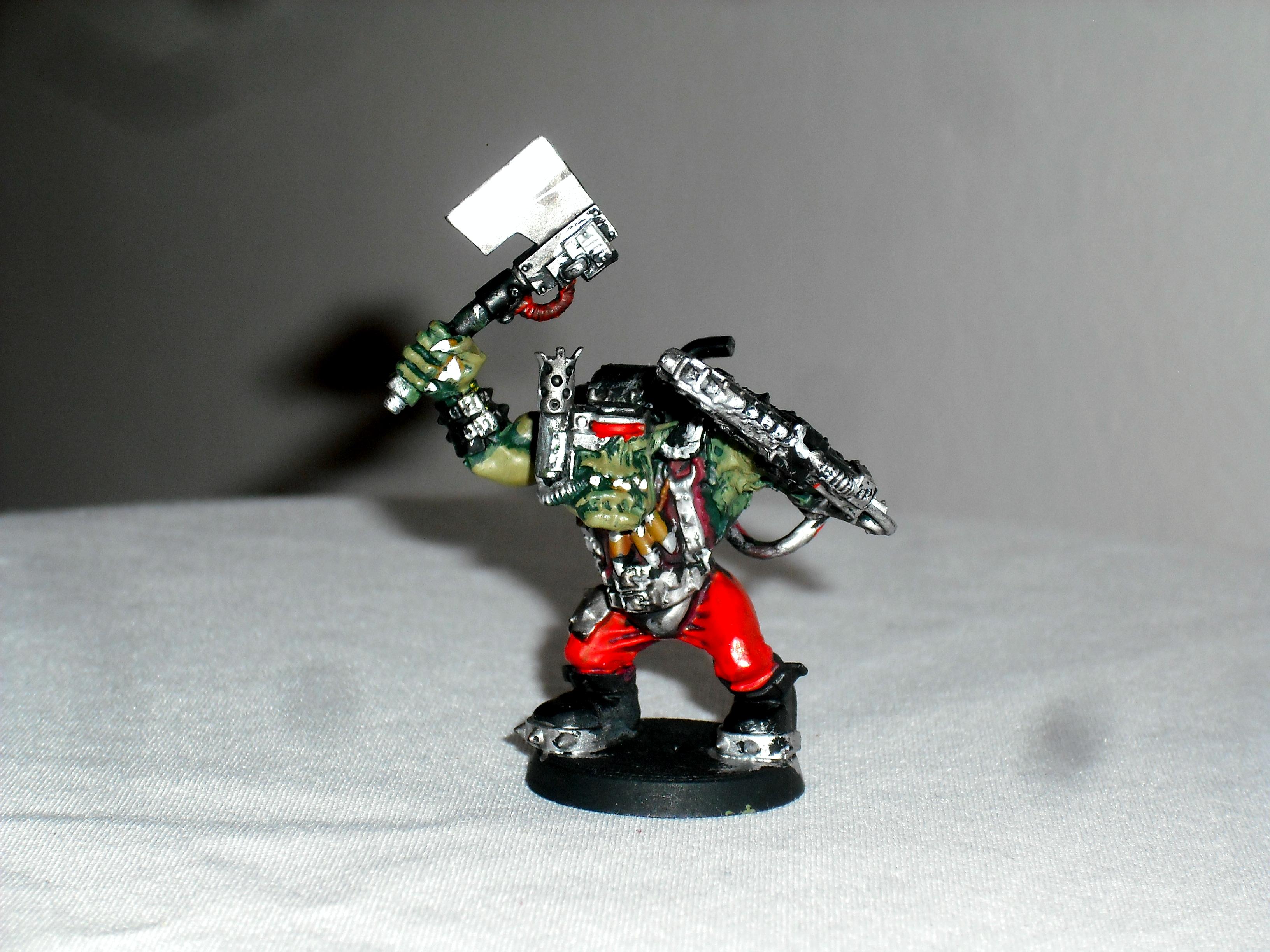 Cybork Converted Warboss, Dok, Mad Dok, Orks, Warboss