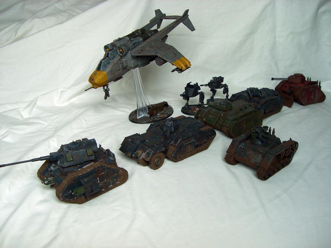 Chimera, Imperial Guard, Leman Russ, Sentinel, Valkyrie