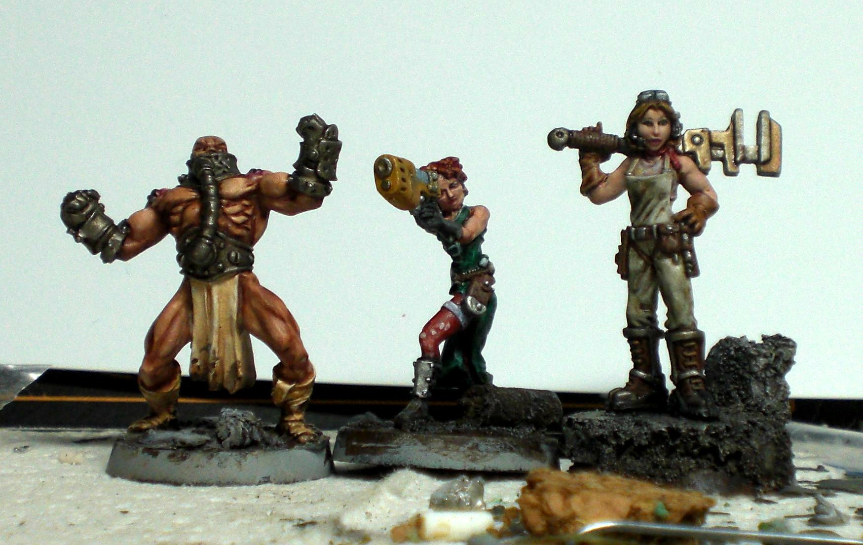 Armstrong, Dark Age, Hasslefree, Kaylie, Lucky, Necromunda, Privateer Press, Reaper