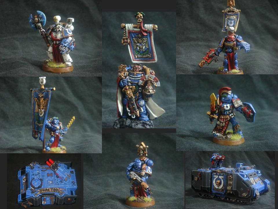 Command Squad, Space Marines, Thumbnails, Ultramarines, Warhammer 40,000